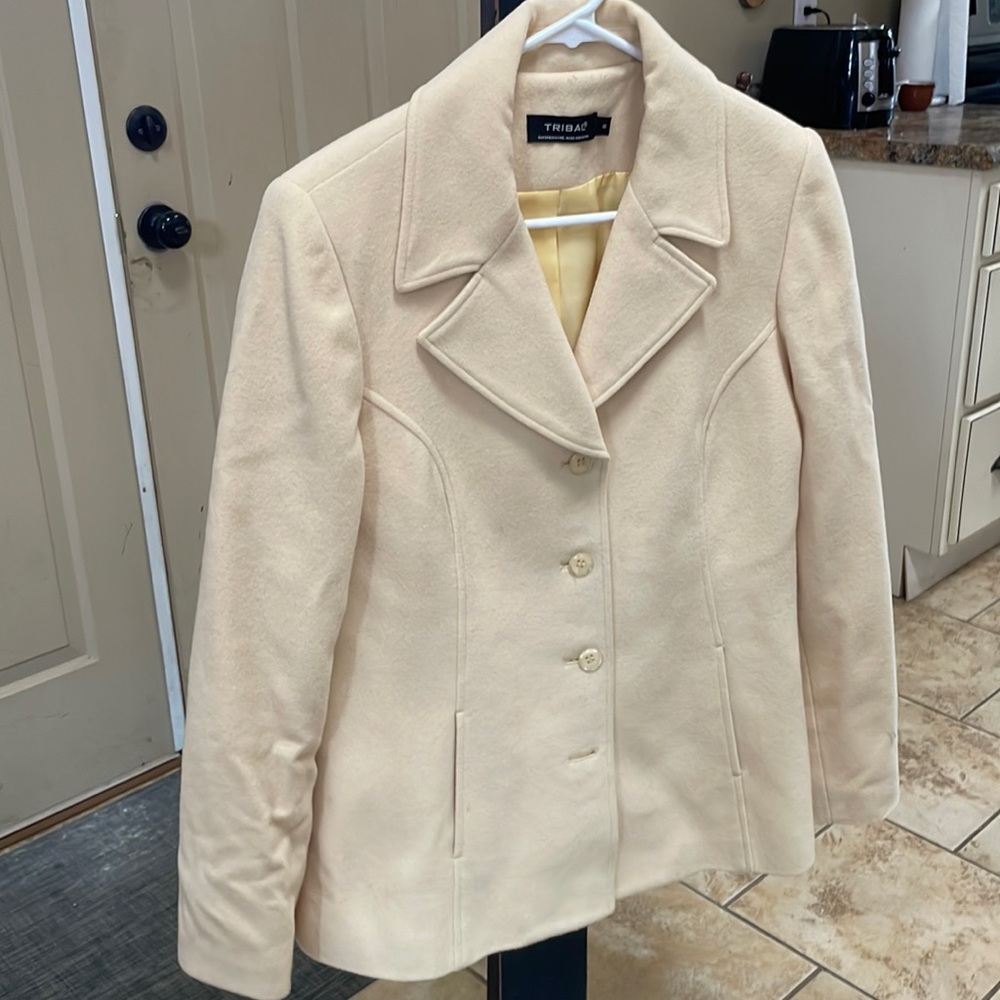 Tribal yellow wool jacket